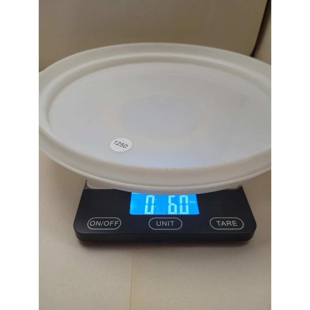 Vintage Tupperware Round Cake Carrier Base Only Sheer White 1250 Replacement